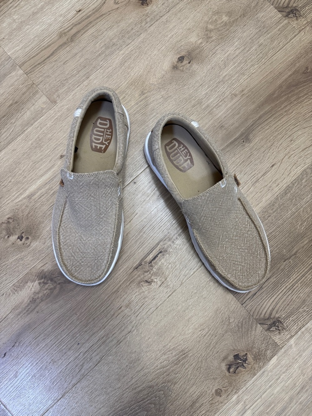 Hey Dude Irish Cream Canvas Slip-On Shoes